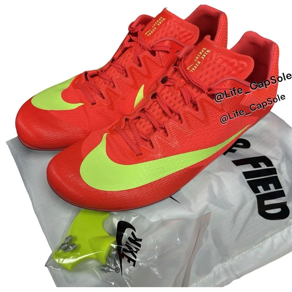 Mens 11.5 Nike Zoom Rival Sprint‎ Track Spikes Bright Crimson FZ9663-600 New